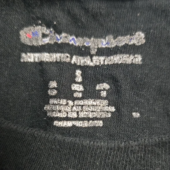 Champion Black Short Sleeve Logo Tee - Picture 2 of 3